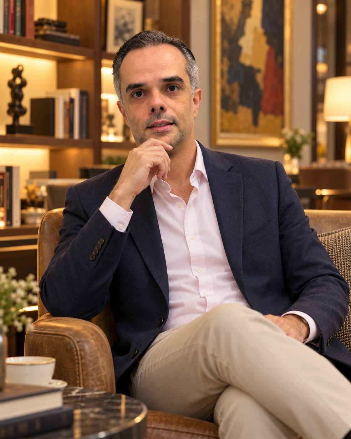 Dr. Fabricio em seu consultório