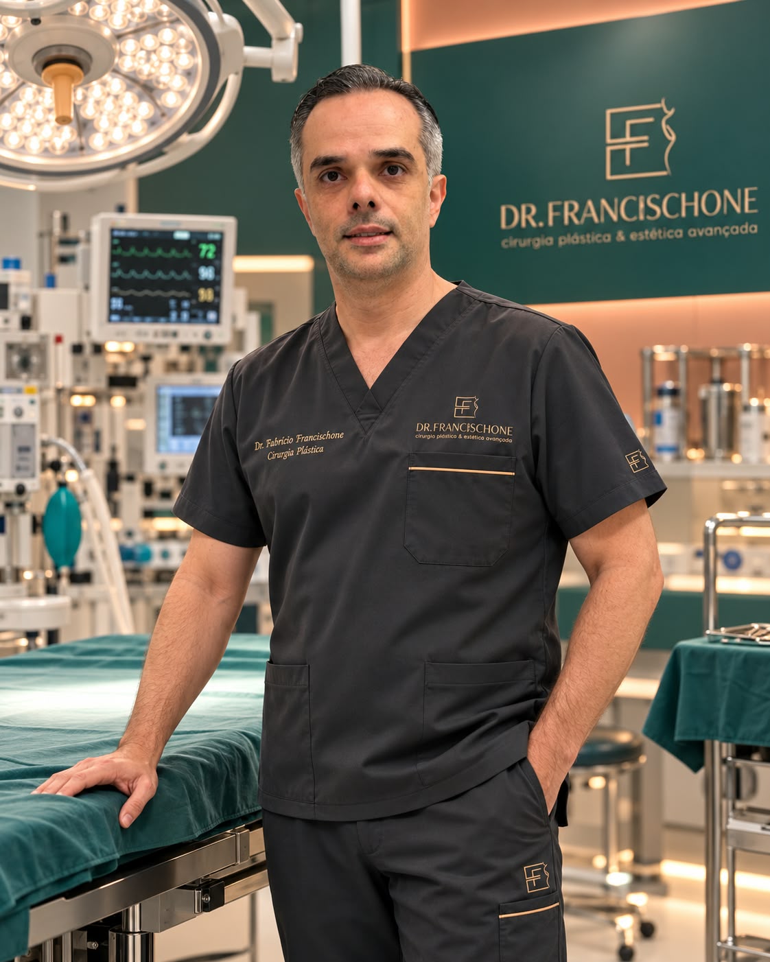 Dr. Fabricio no centro cirúrgico